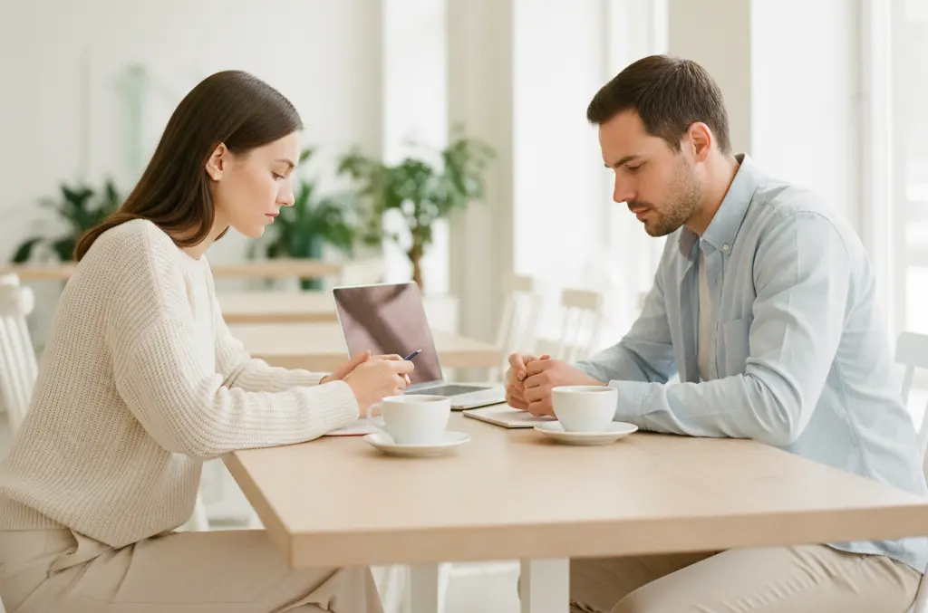 Difficult conversation situation image